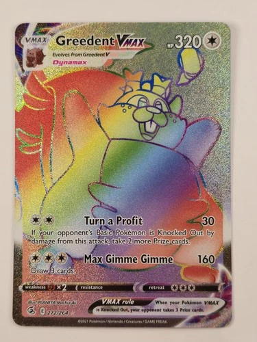Greedent VMAX (Secret) 272/264 Swsh08: Fusion Strike Holo