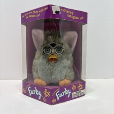 Tiger Electronic Furby Model 70-800 Brown and Grey Stripe Eyes New in Box