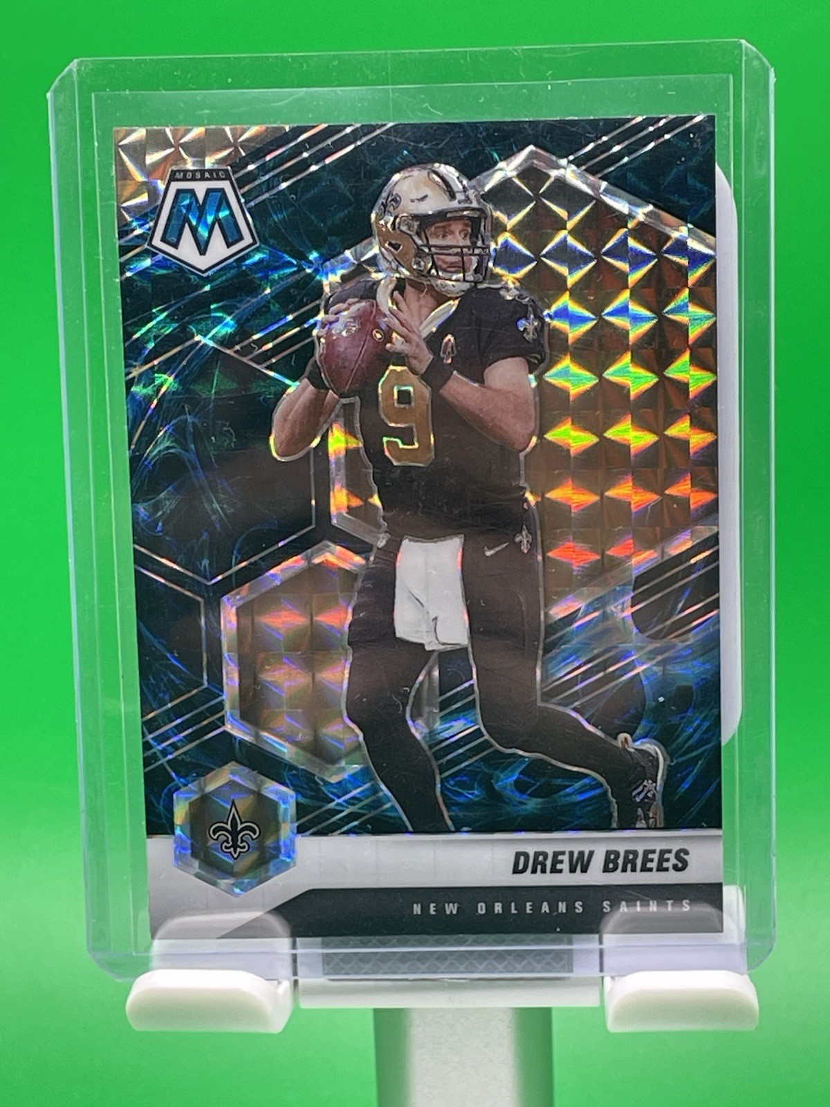 2021 Panini Mosaic Genesis Prizm SSP #143 Drew Brees Saints CASE HIT SSP 🔥🔥🔥