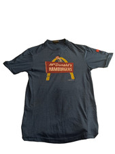 McDonald's 15  Hamburgers First Edition Vintage Look Crew Shirt XS-R Blue