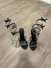 Black Rhinestone Butterfly heels