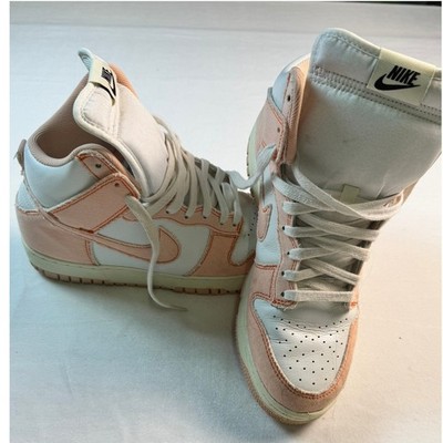 Nike Dunk High 1985 Arctic Pink Denim White Sneakers DV1143-800 Mens 8.5 Wmns 10