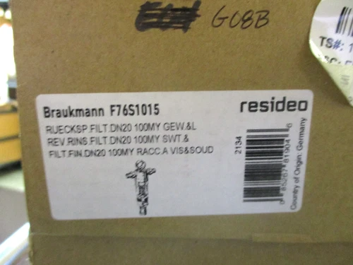 NEW BRAUKMANN RESIDEO F76S1015 WHOLE HOUSE SEDIMENT WATER FILTER 3/4" PIPE