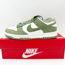Nike Dunk Low PRM WMNS Oil Green Treeline Leopard FV6516-300 Size 7