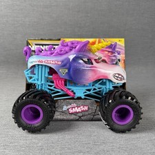 Monster Jam Sparkle Smash Unicorn Monster Truck Toy 1:64 Scale