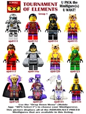 Genuine LEGO U PICK Ninjago TOURNAMENT OF ELEMENTS Minifigures Group 1 **NEW**