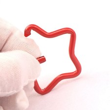 5pcs Star-shaped Carabiner Clip Ring Hook Aluminum Key Holder Chain Color Random