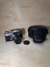 Vintage Miranda Sensorex 35mm SLR Camera w/ Auto Lens Leather Case  Cap