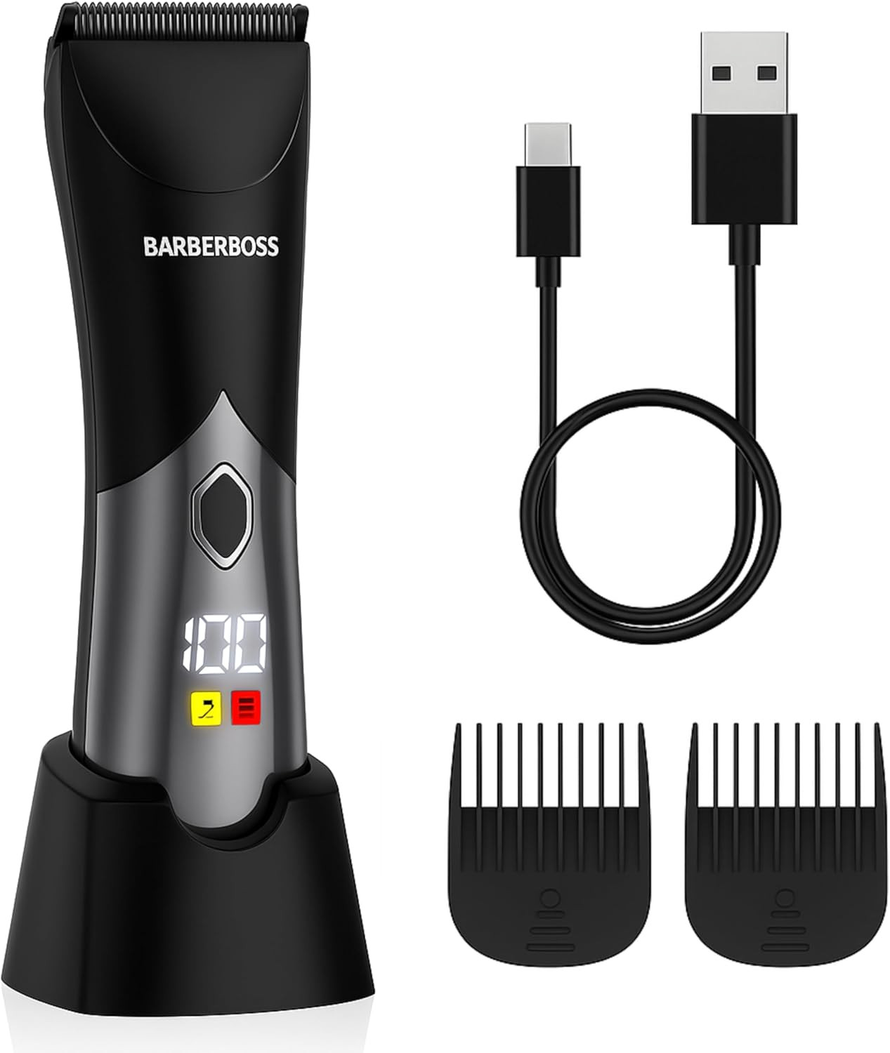 Kit Body Grooming Uomo Luxury - Rasoio Corpo Impermeabile con LED