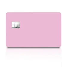 4 Pack Pastel Pink Credit Card Skin Decal Set Matte Soft Pink 4X Cover Cute