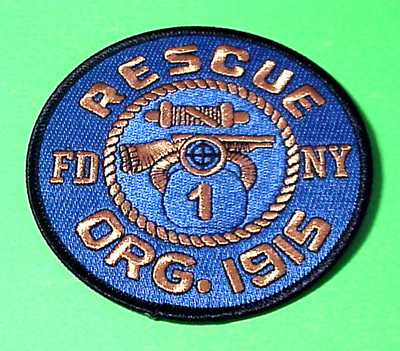 NEW YORK  FDNY  RESCUE I  ORG. 1915  NY  4'' FIRE DEPT  PATCH  FREE SHIPPING!!!