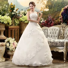 Luxury Wedding Dress Bride Ball Gowns Plus Embroidery Size Satin Wedding Dress