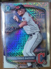 Travis Bazzana Mojo Refractor 2025 Bowman Chrome Cleveland Guardians