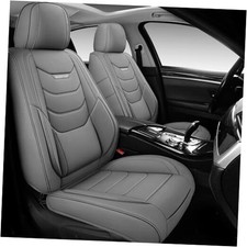 Car Seat Covers Full Set, Universal Automotive Front and Full Set-5 Seats Grey