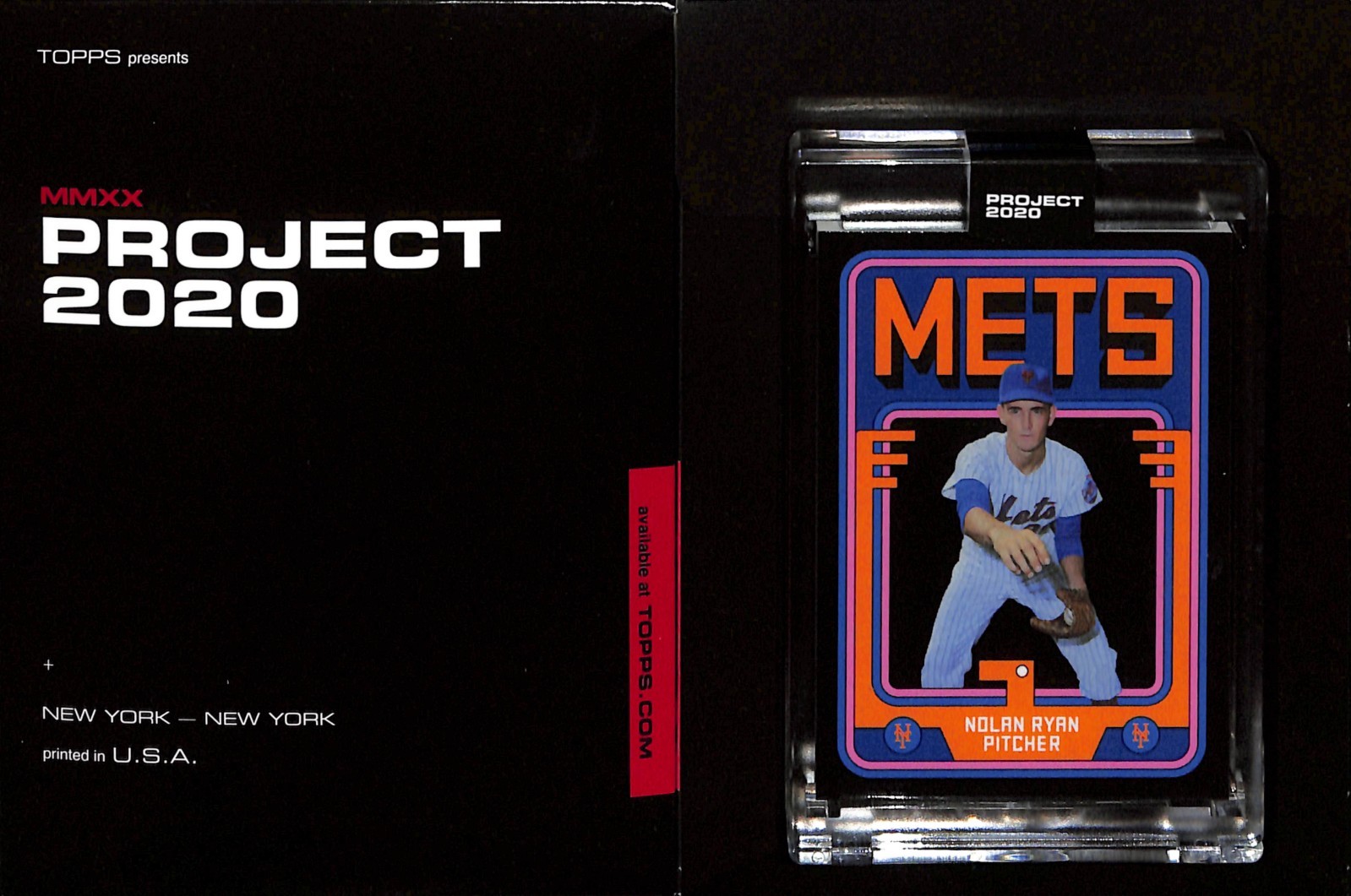 2020 TOPPS PROJECT 2020 #126 NOLAN RYAN - NEW YORK METS - GROTESK