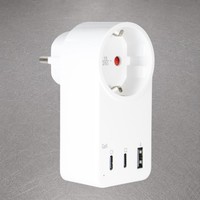 USB-C LadegeräT 65W Mit Steckdose – 2X USB-C, 1X USB-A, Power Delivery Schnellla