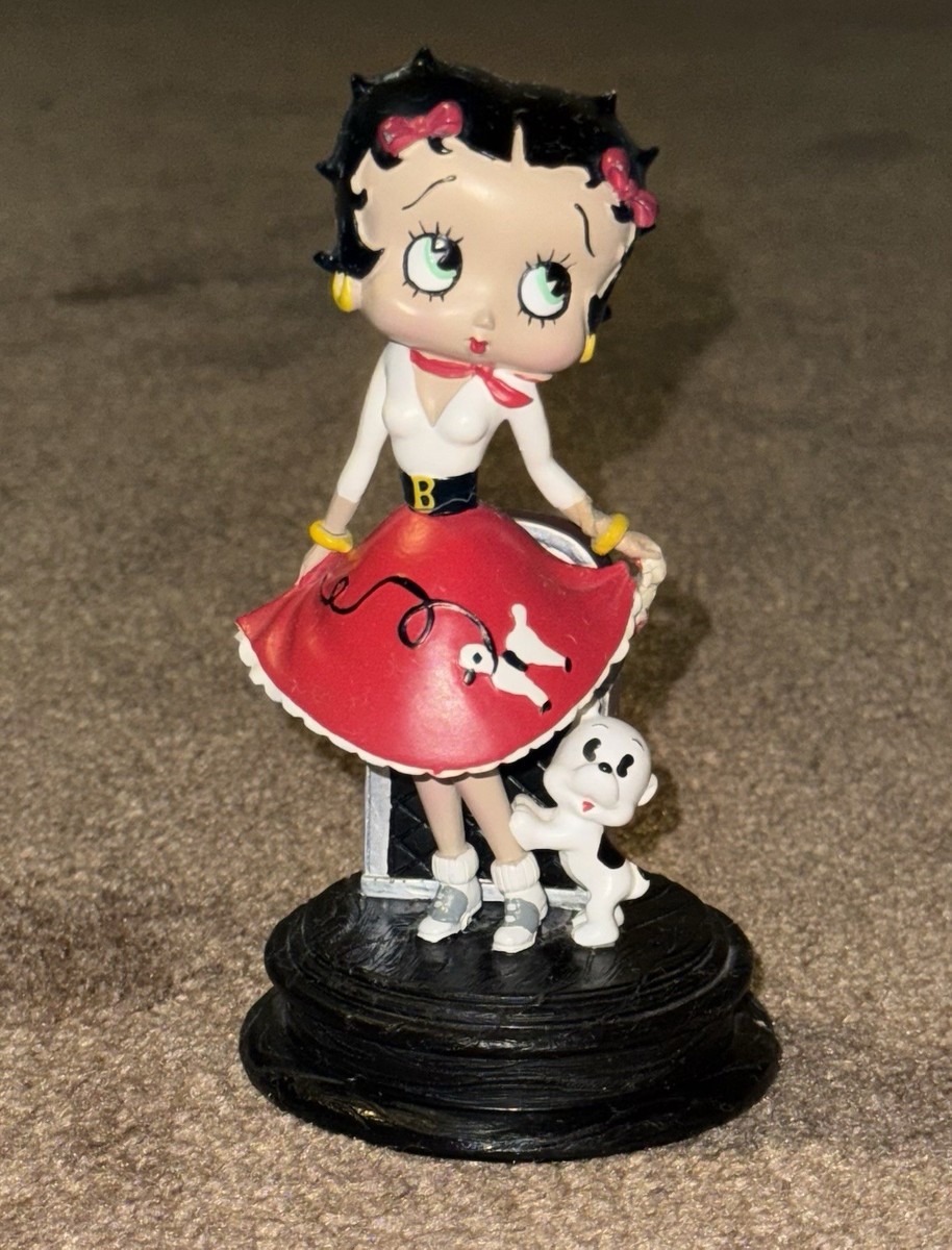 95 cm high beautiful statue Betty Boop as a devil in red