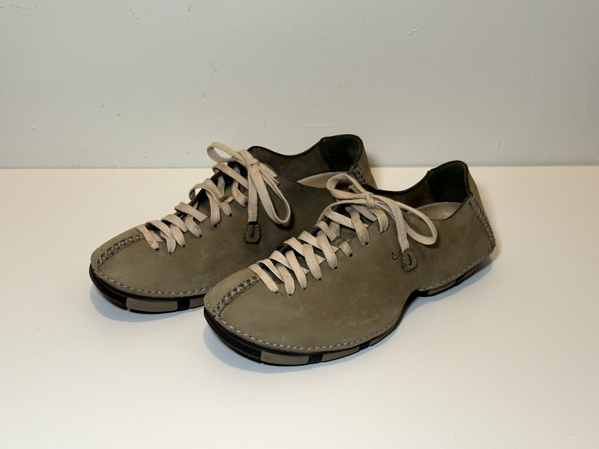 Vintage‎ Nike Shoes Mens Size 8.5 GSM 960911 IA Leather Gum Sole 90s Rare Vintage Nike Golf Spikes Shoes Air Zoom Tradition Saddle  main image 4