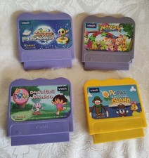 VTech V.Smile Learning Center System Video Game Cartridges Lot of 4 Games
