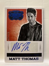2014 Panini Country Music Authentic Signatures Blue Matt Thomas #89/199 AUTO