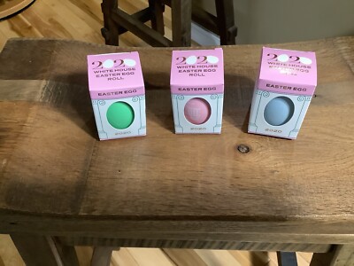White House Easter Egg Roll In Box Pink Blue Green New