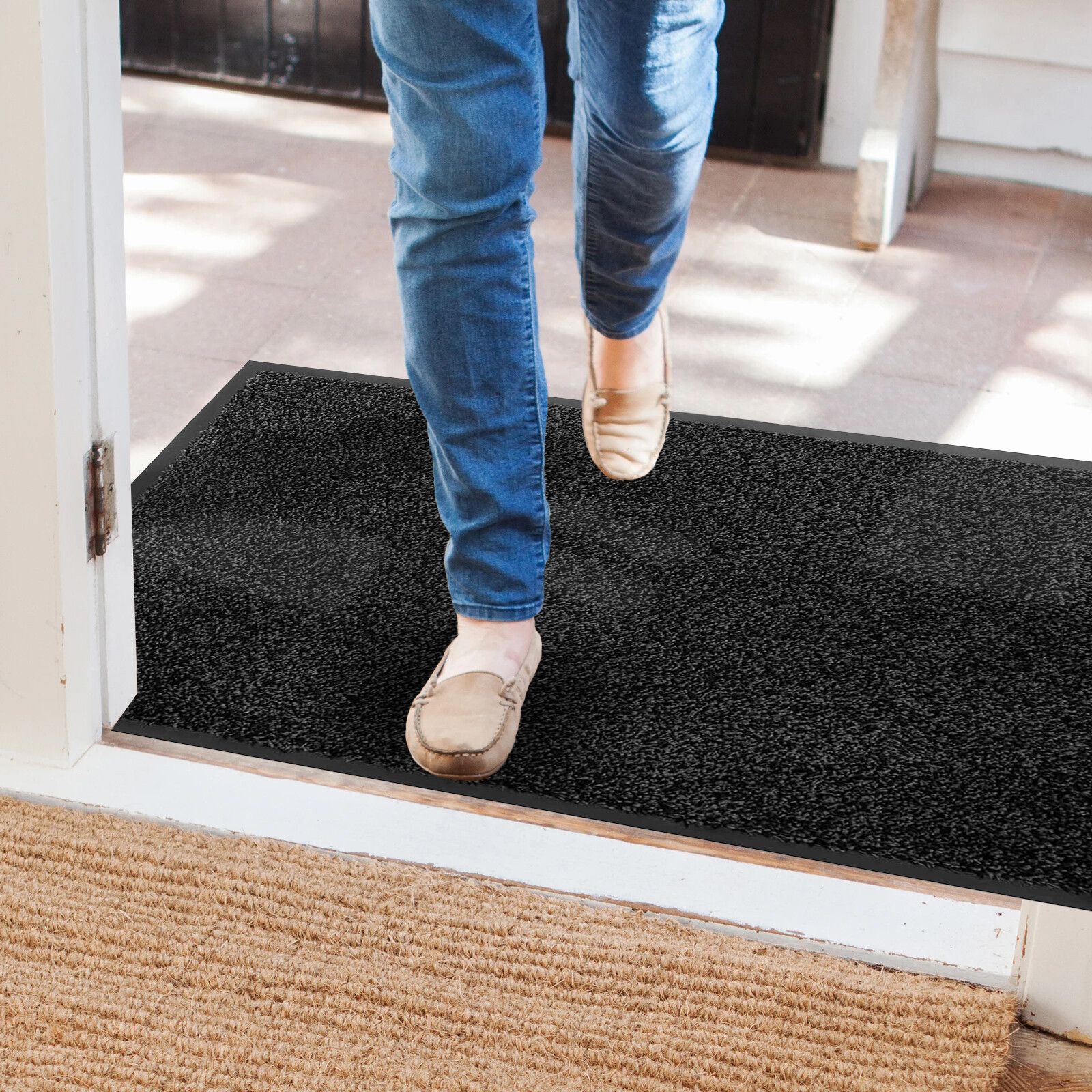 Large Heavy Duty Rubber Non Slip Barrier Door Mat Runners Rugs Kitchen