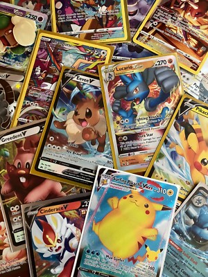 Pokemon 125 Card Bundles: 2 Ultra Rares, 10 Holos, 10 Rares, 105 C
