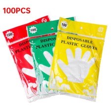 Disposable Plastic Gloves Household Products Disposable Gloves Waterproof 100PCS