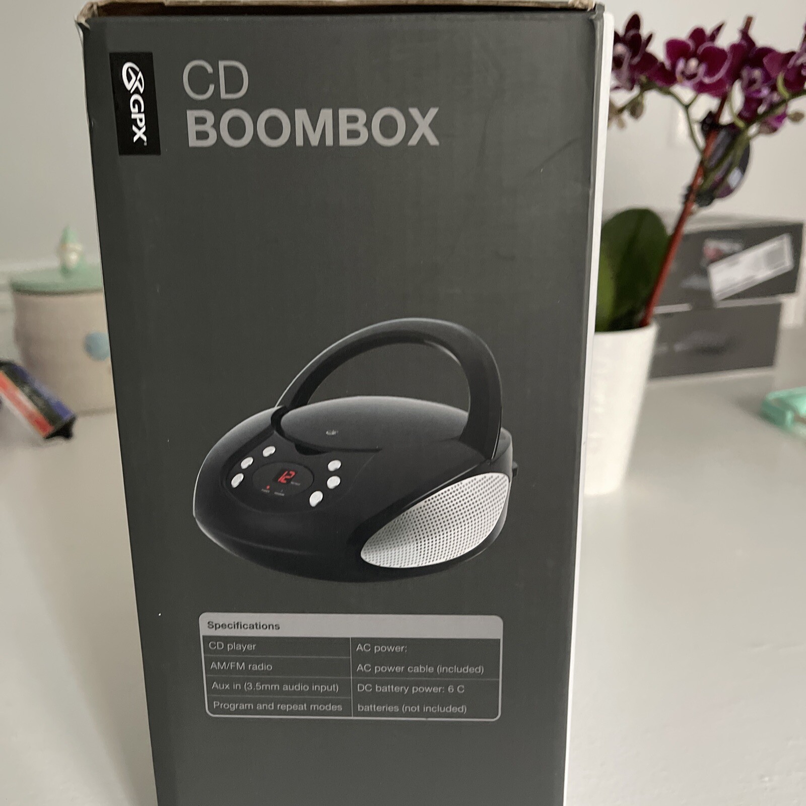 GPX CD/Radio Boombox Player (BC112B)