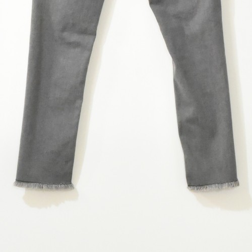 Justice Girls Gray Denim Skinny Jeans Button Fly Mid Rise Distressed Pockets 12 - Picture 4 of 5