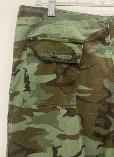 VTG 60'S ARVN RANGER CAMO VIETNAMESE US ARMY FATIGUE JUNGLE MILITARY PANTS 36x29 - Picture 10 of 16