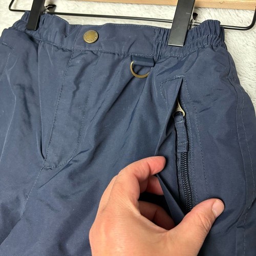 Lands End Boys Ski Snow Pants Grow A Longs Navy Blue Sz 7 - Picture 2 of 7
