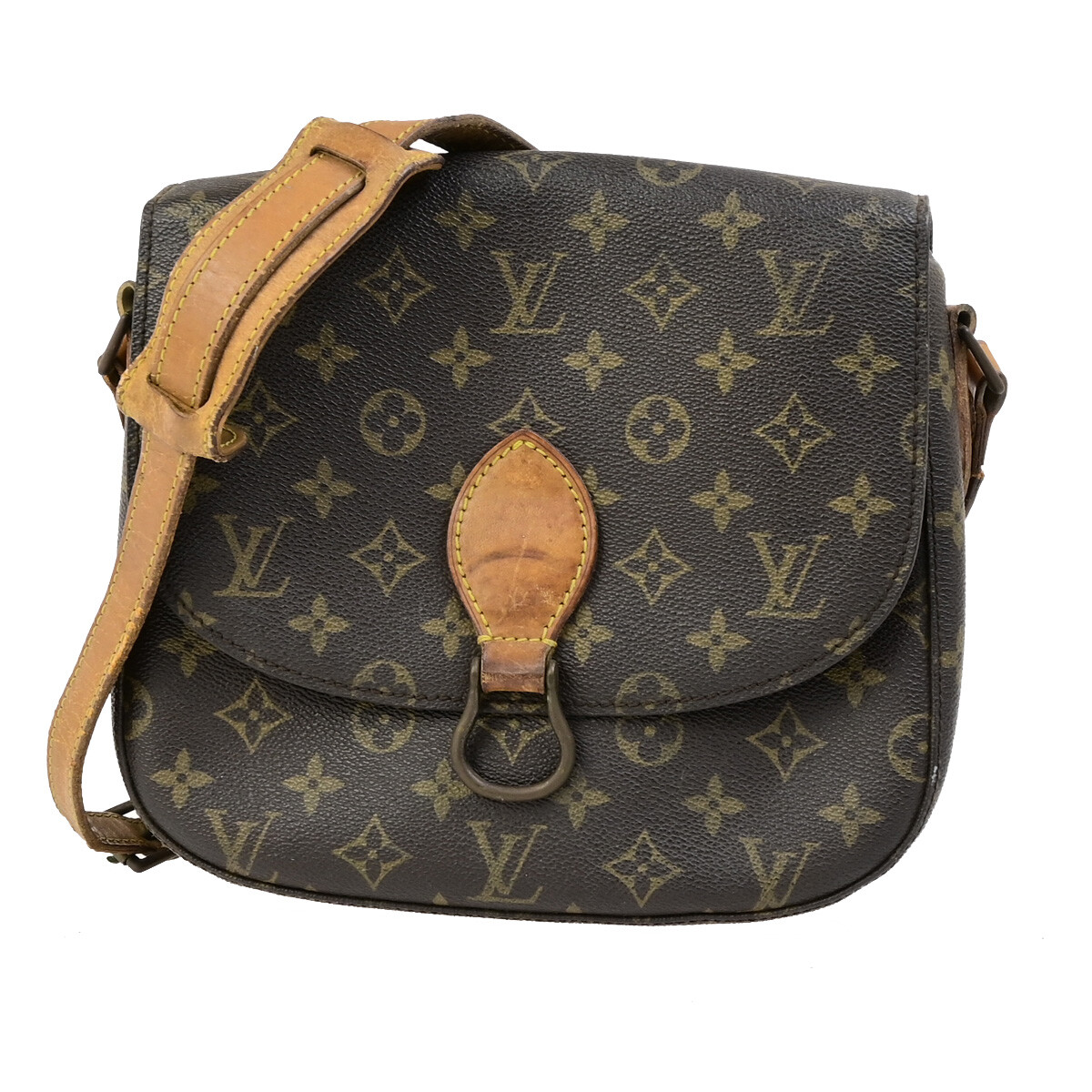 Louis Vuitton Cloud Shoulder Bag in Brown and Gold Leather
