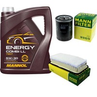 5L Mannol Combi LL+MANN-FILTER Filterpaket FüR Toyota Corolla 1.8 Vvtl-I Ts