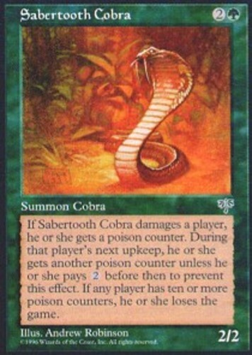 Sabertooth Cobra x1 - Mirage - Light Play, English - Mirage