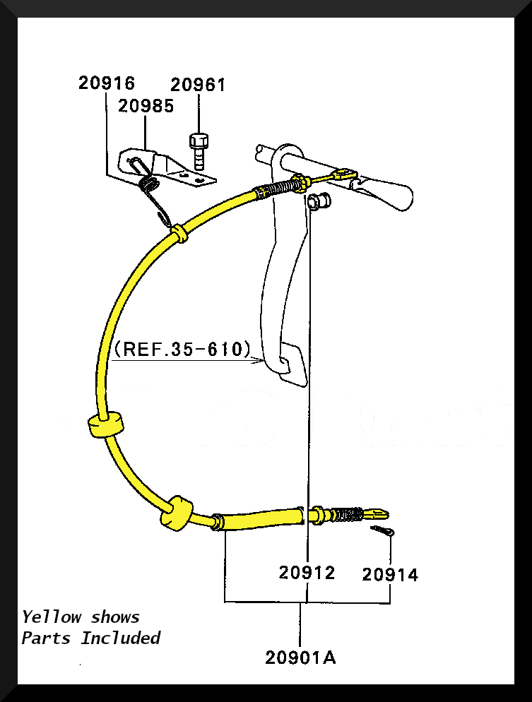 REPLACEMENT COFLE CLUTCH CABLE MB-527073 FOR MITSUBISHI REPLACEMENT COFLE CLUTCH CABLE MB-527073 FOR MITSUBISHI