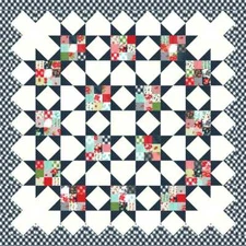 Moda SUNDAY PICNIC Charm Quilt Kit BONNIE CAMILLE Binding Pattern SUNDAY STROLL