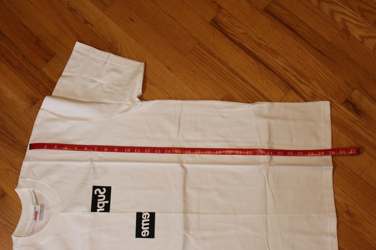 Supreme CDG Spilt Tee FW18 Size XL New Box Logo 2018 Comme Des