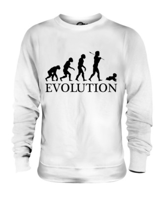 BABY EVOLUTION OF MAN UNISEX PULLOVER HERREN DAMEN DAMEN GESCHENK MAMA