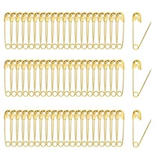 Safety Pins Gold Sewing Pins, Small Safety Pins Size 200 PCS 19Mm / 3/4 Inch