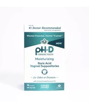 pH-D Feminine Health - Boric Acid Moisturizing Suppository - Woman Owned