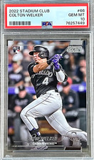 2022 Topps Stadium Club Colton Welker #66 (ROOKIE) PSA 10 GEM MINT (RARE: Pop 1)
