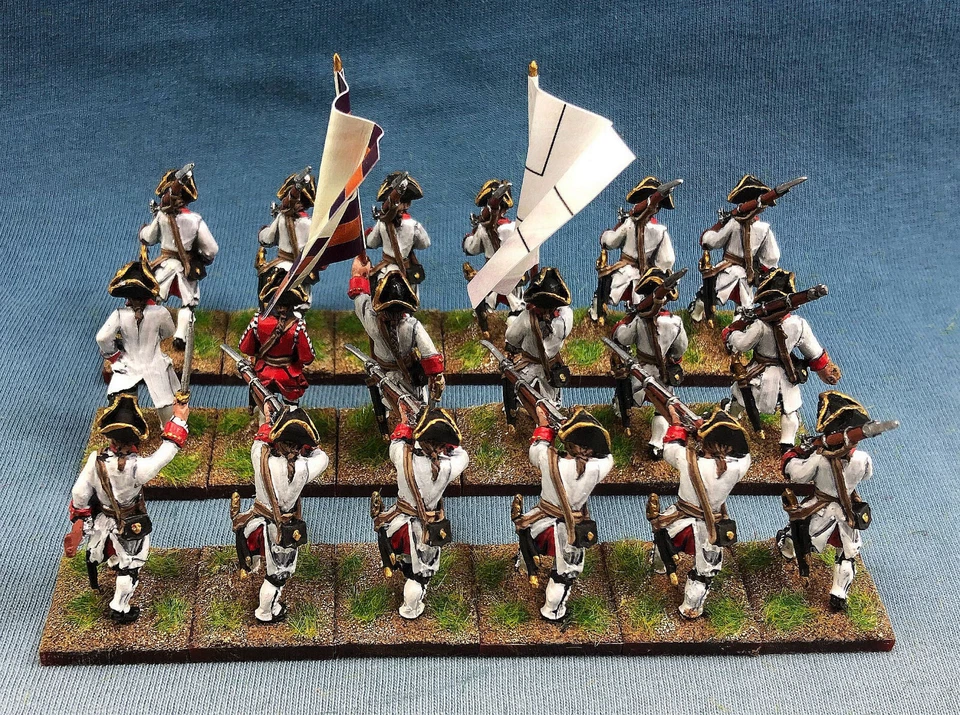 28mm WGS French Indian War FIW Painted 1754-1763 French Berry Infanterie - Image 3 of 4