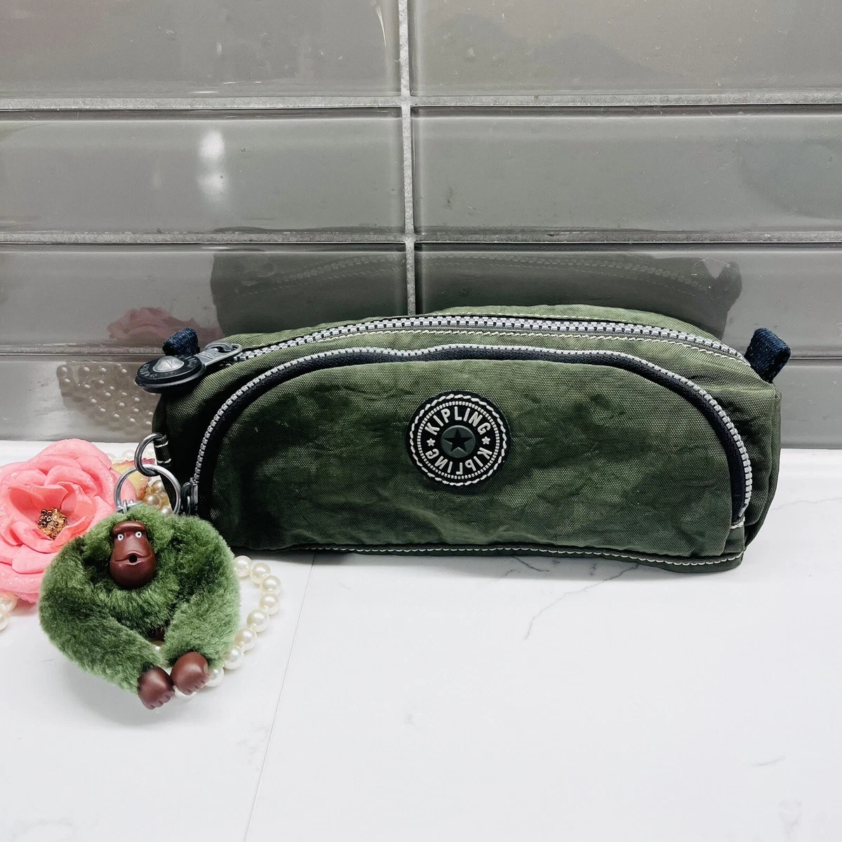 VINTAGE KIPLING Pen / Pencil Case Zipper Pouch