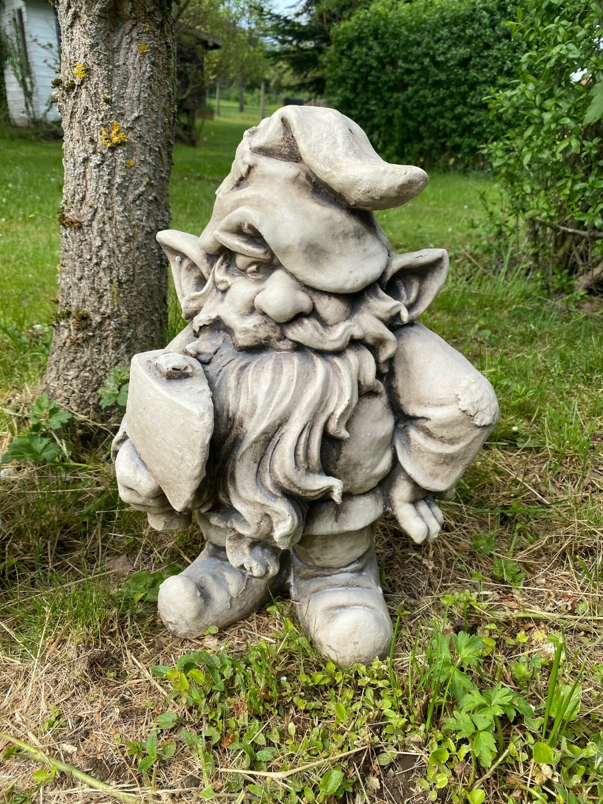 Gartenfigur 40 cm Troll Zwerg Steinfiguren Garten Gnom