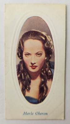 1936 Godfrey Phillips Screen Stars Embossed Series B #16 Merle Oberon