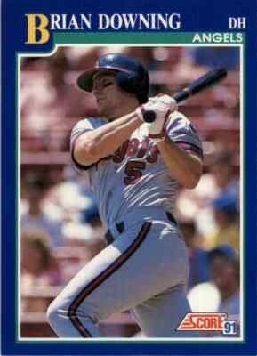 1991 Score MLB Brian Downing #104