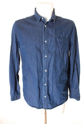 COS Hemd Freizeithemd  Baumwolle Herren Gr. M in Blau