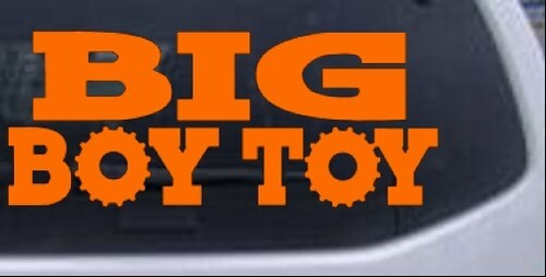 Big Boy Toy Car Truck UTV ATV Window Laptop Decal Sticker - Picture 15 of 32
