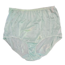 Underscore Granny Panty Shiny Nylon 10/3XL Blue Mushroom Gusset Sissy
